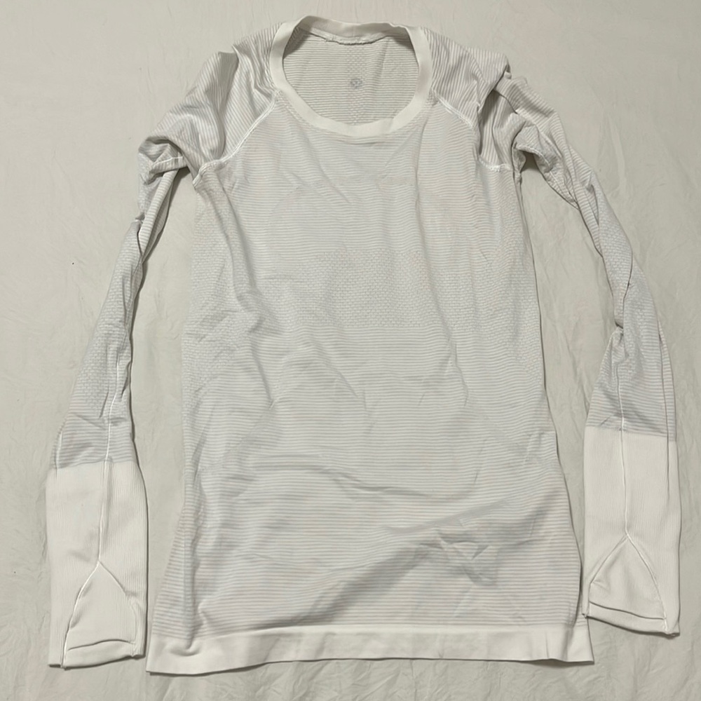 Swiftly tech white long sleeve top
